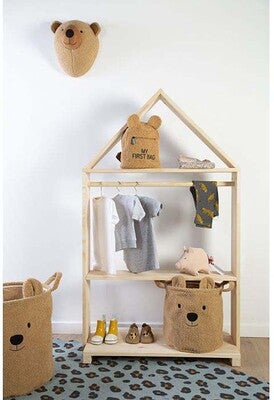 Childhome 3-Pack Teddy Oppbevaringskurver, Brun