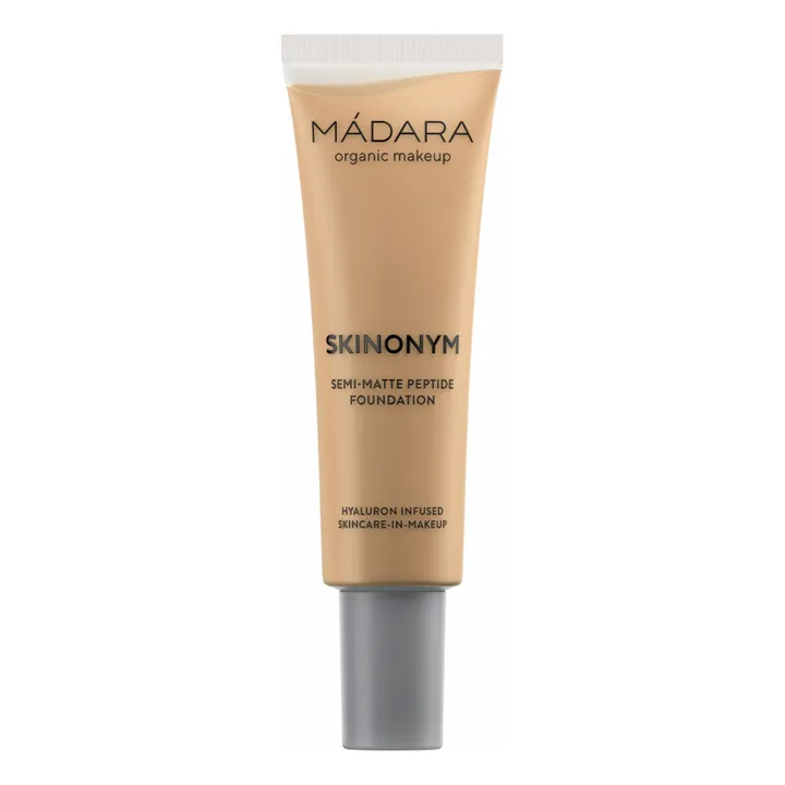 MÁDARA Fond de teint semi-mat aux peptides Skinonym - 30 ml | Golden sand