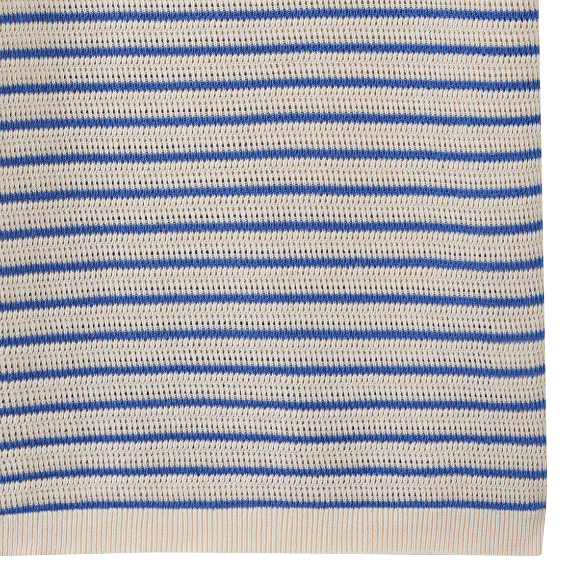 Jonas Nielsen Jungen Strick-Poloshirt mit Streifen blau / hellbeige
