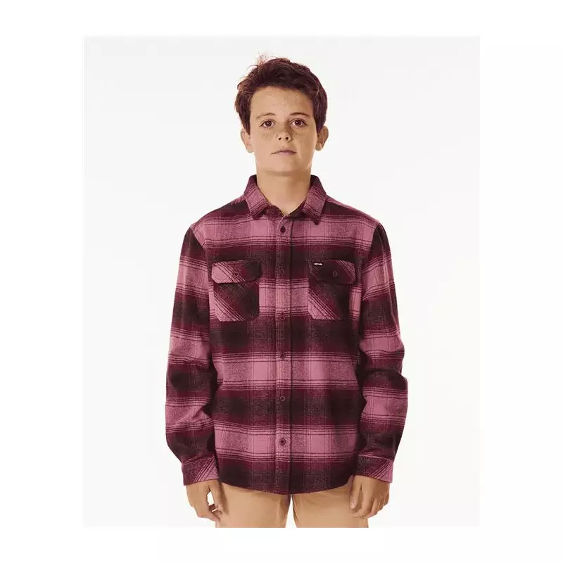 Chemise junior RIPCURL Count Flannel Shirt -Boy Mauve