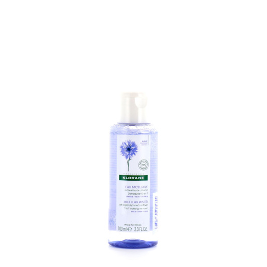 Klorane Eau Micellaire 3 en 1 au Bleuet bio - Démaquillant bio