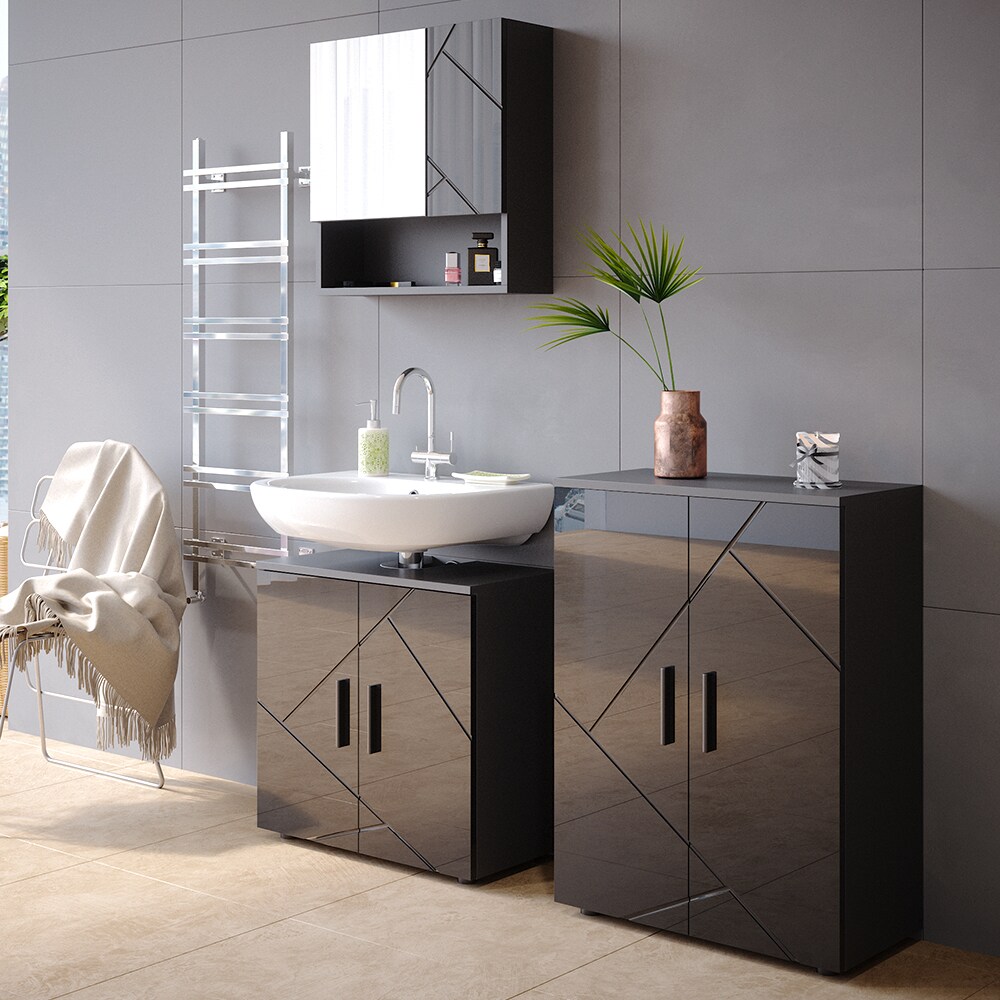 Vicco Spiegelschrank Badschrank Badezimmerspiegel Irma Spiegel Hängeschrank Bad