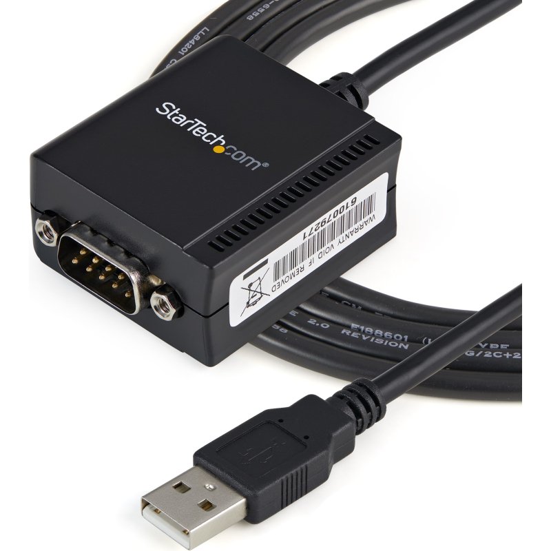 StarTech.com Câble adaptateur de 1,80 m USB vers série DB9 RS232 - Chipset FTDI