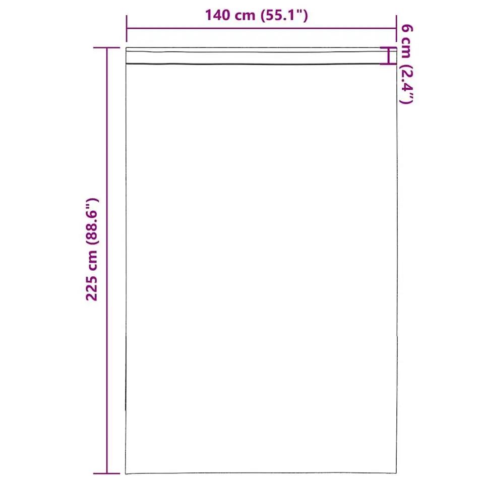 vidaXL Gordijnen van voile met roedezakken - Wit - 140x225 cm - Stof - 2 Stuks