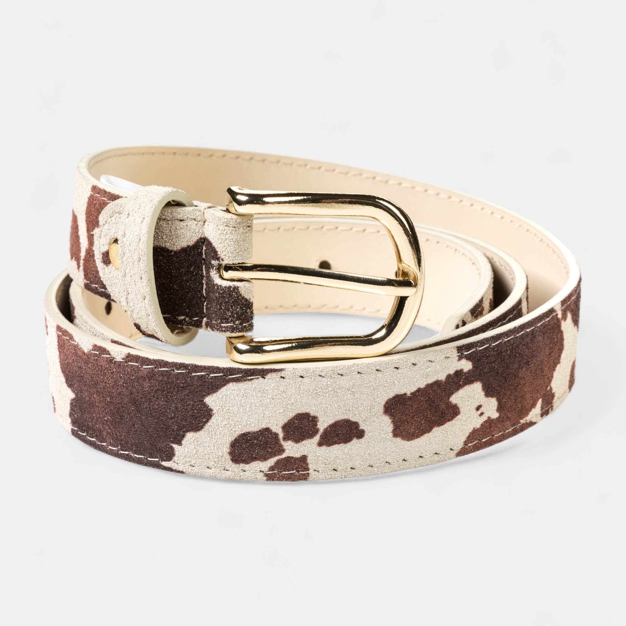 Ceinture en cuir blanc