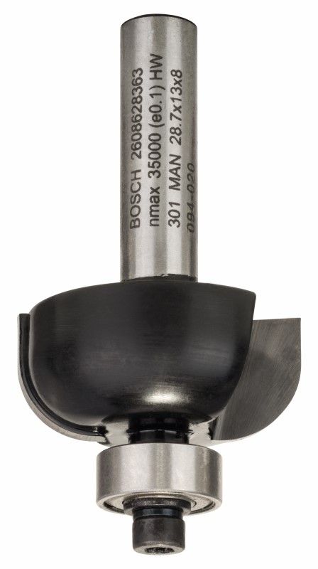 Bosch 2608628363 Halfrondprofielfrees Lager HM 8x13x8