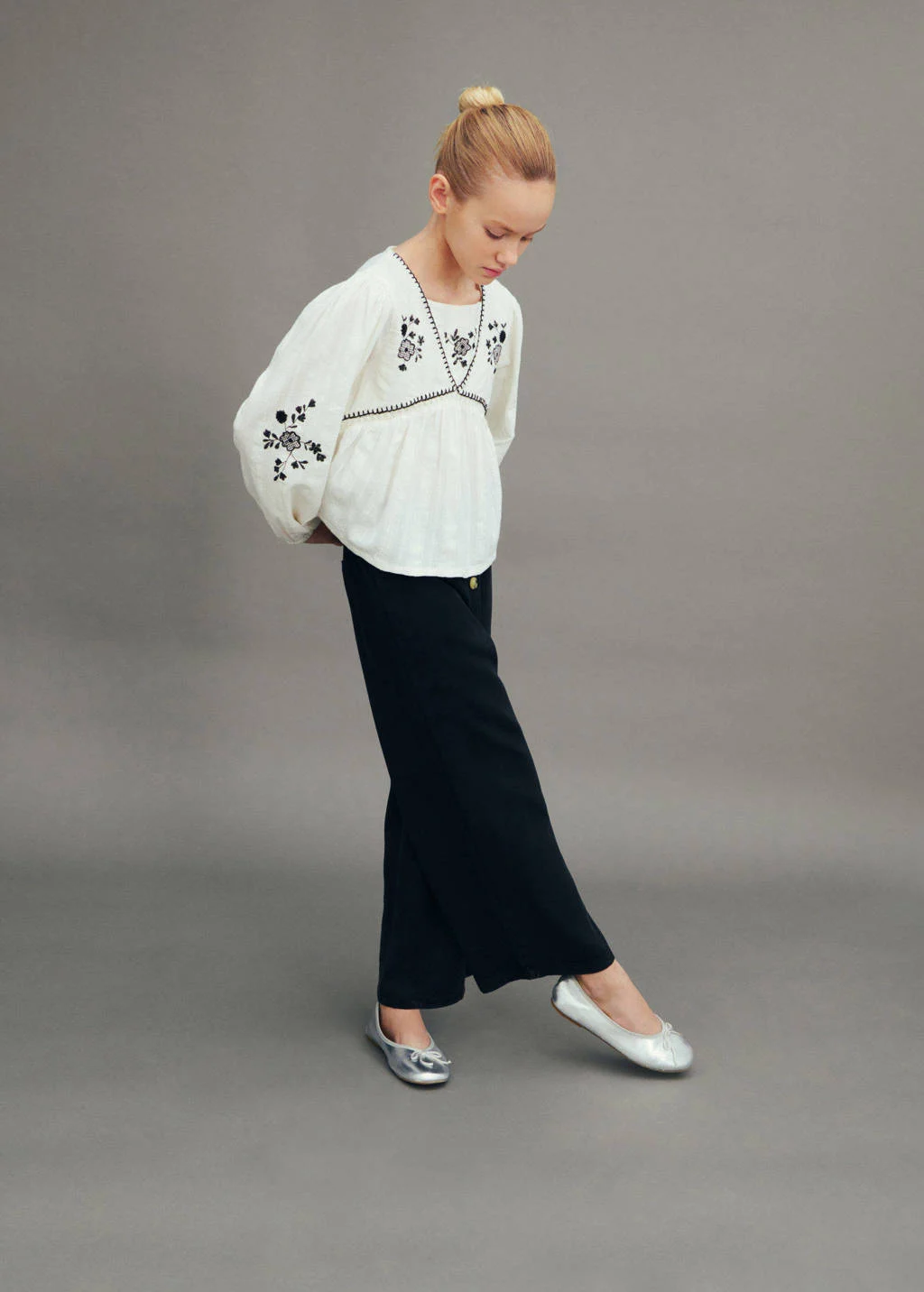 Mango Kids ballerina's zilver