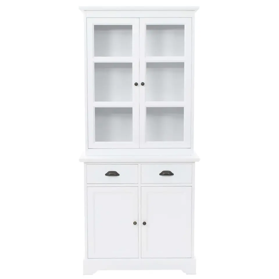 vidaXL - Dressoir - Wit - Grenenhout