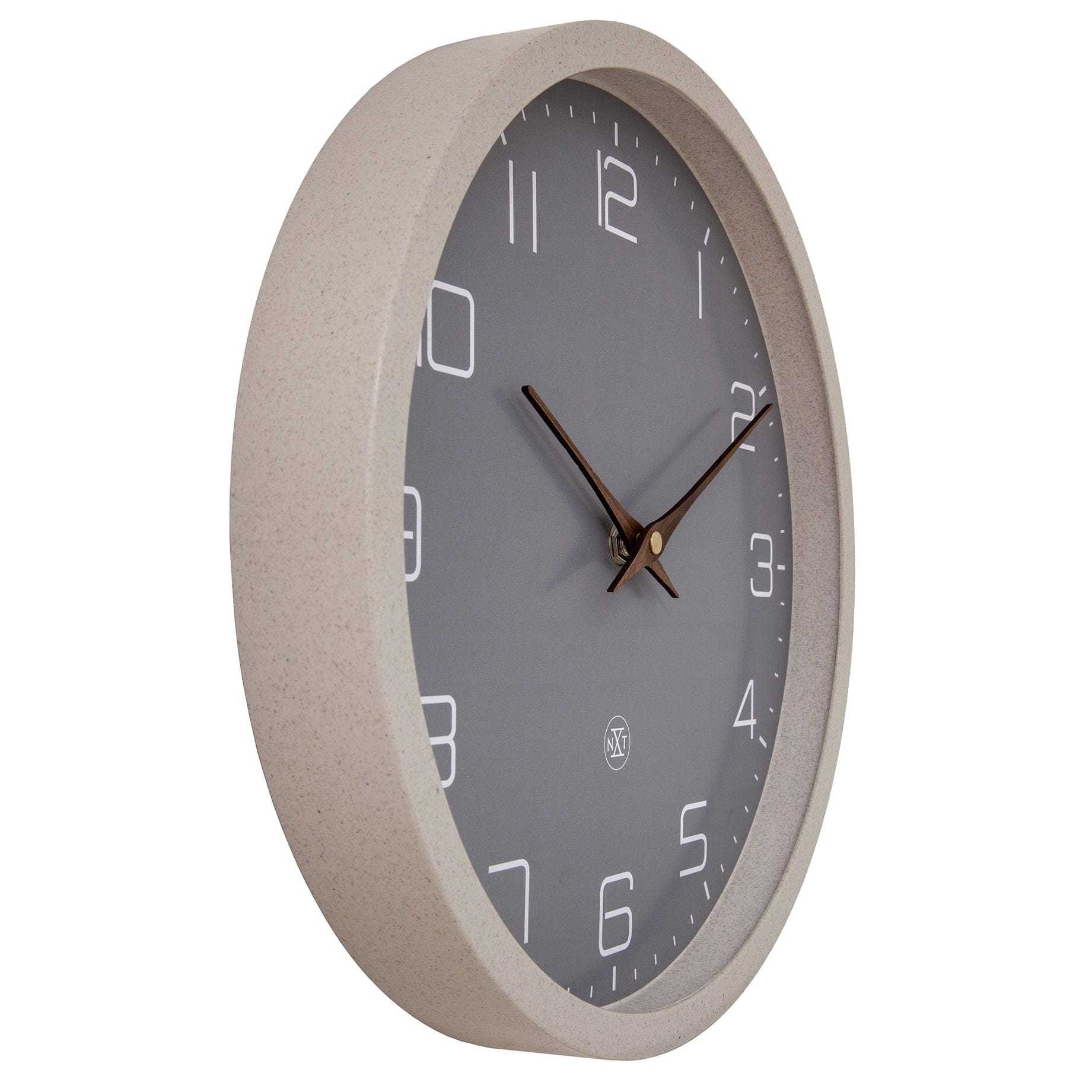NeXtime - Wandklok 30cm - Stil - Zwart - Papier & Bioplastic - nXt