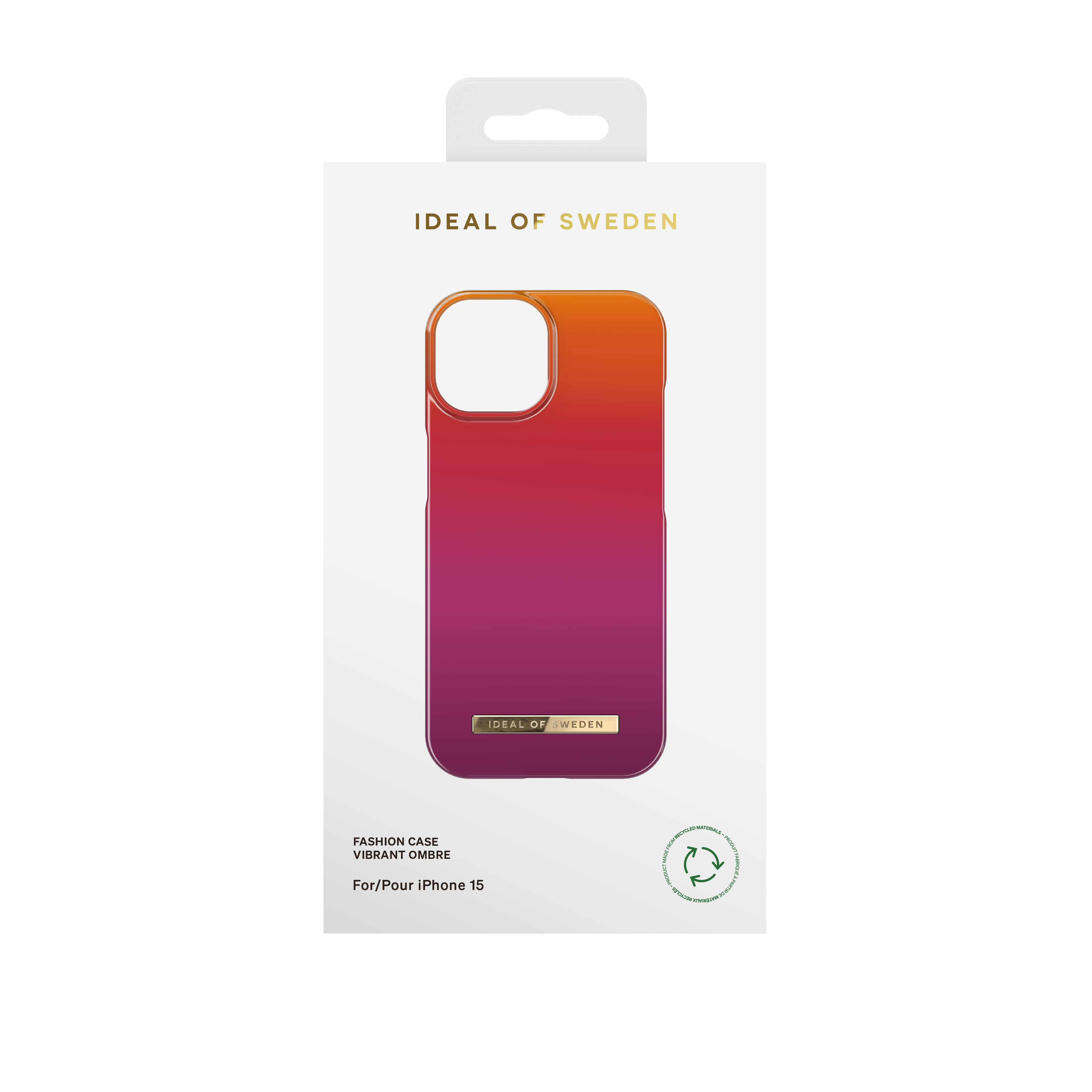 iPhone 15 Hardcase Hülle Recycled (IDFC-I2361-466) - Vibrant Ombre