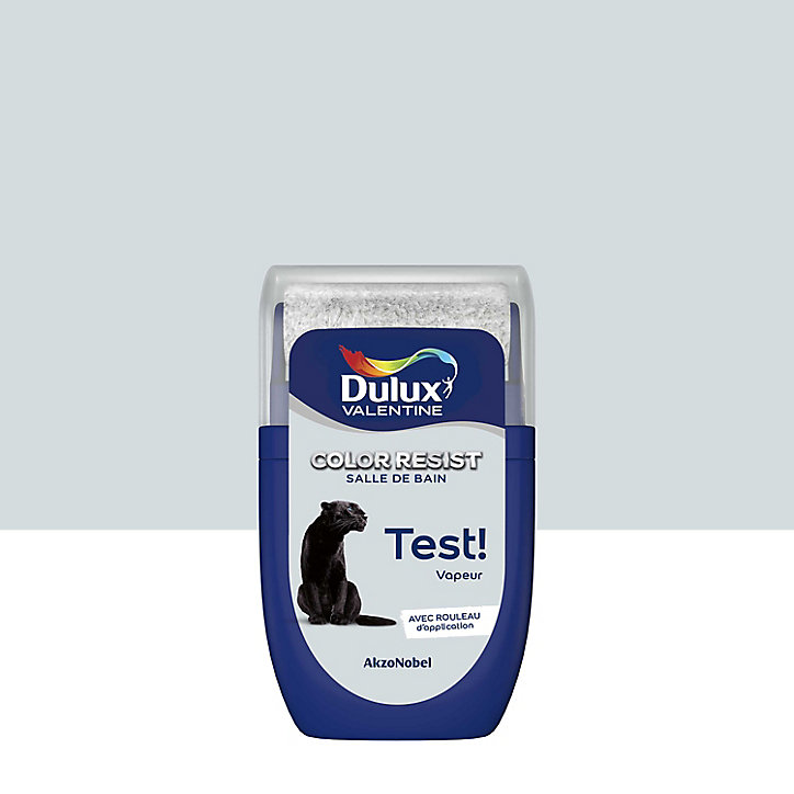 Testeur de peinture Color Resist salle de bains Dulux Valentine satin vapeur 30ml