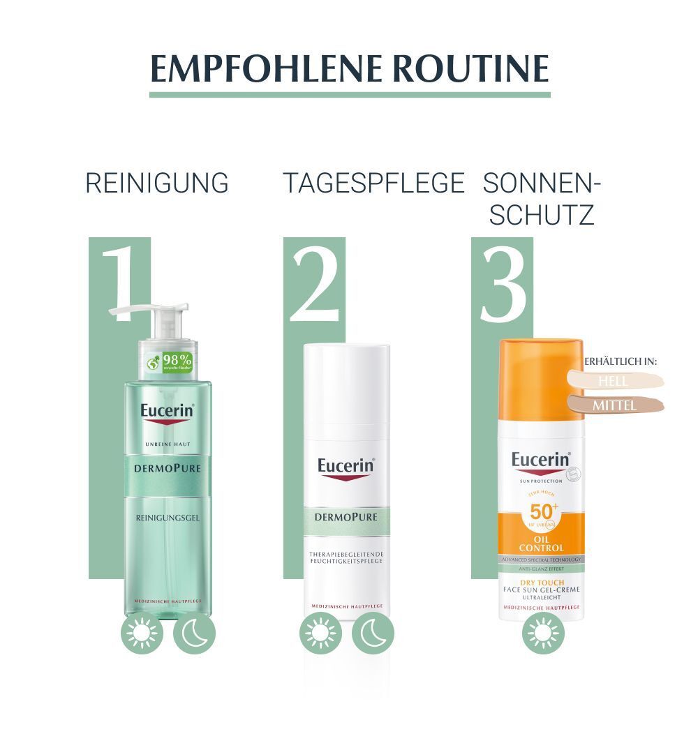 Eucerin® DermoPure Therapiebegleitende Feuchtigkeitspflege – feuchtigkeitsspendende Creme für ausgetrocknete und irritierte Haut