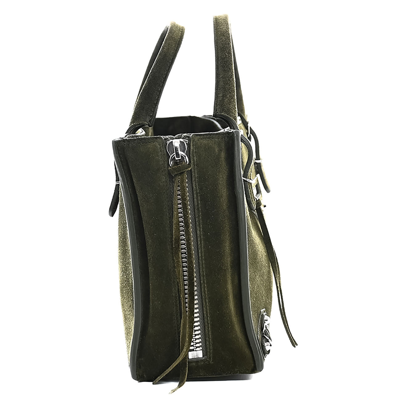 Balenciaga Sac bandoulière en Daim Papier kaki - Très bon état - L.22.5 cm