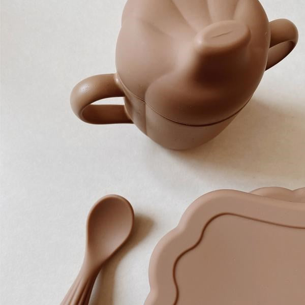 Køb Konges Sløjd Silicone Clam Spisesæt Blush