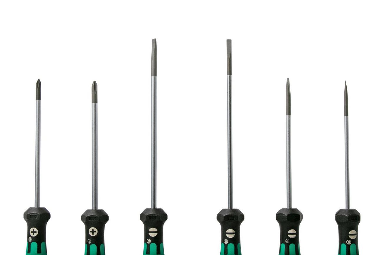 Wera Kraftform Micro 6-delige schroevendraaierset met houder, 5118150001
