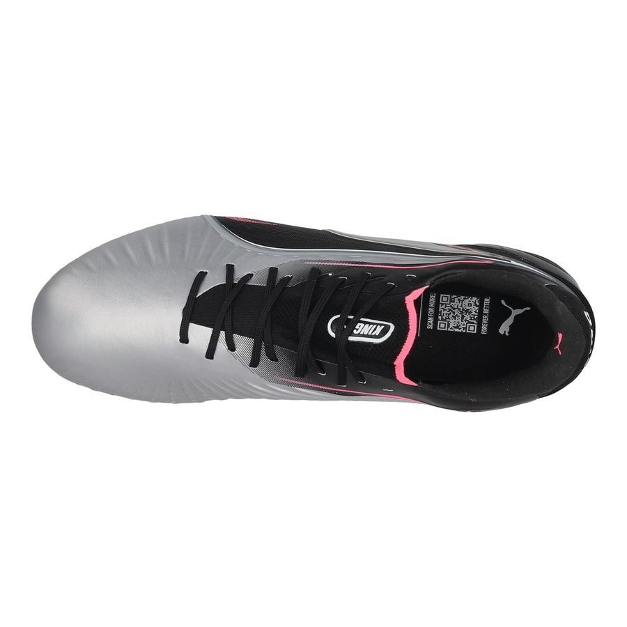 PUMA King Ultimate FG/AG Audacity - Argenté/Noir/Sun Struck/Blanc