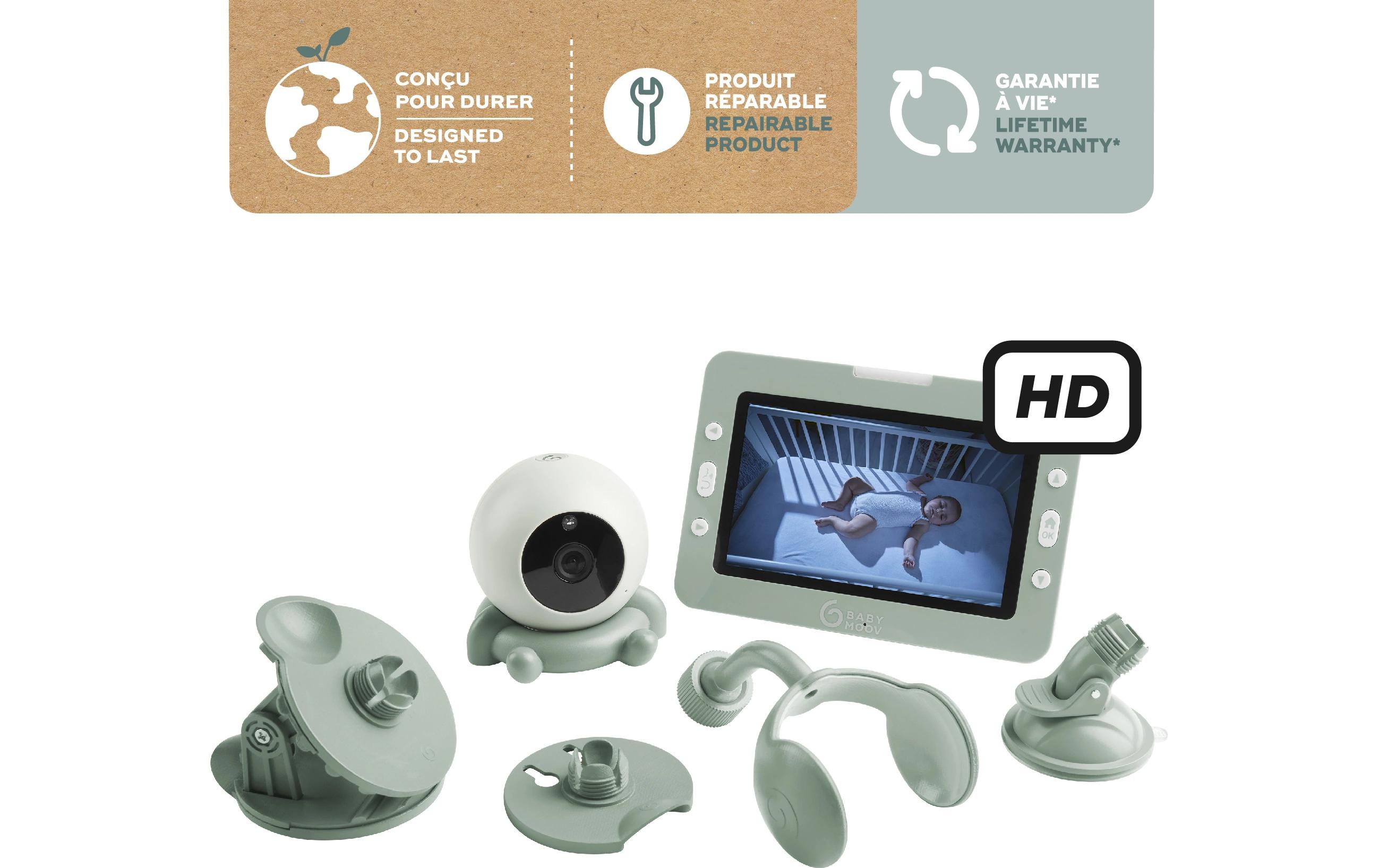 Babyphone mit Kamera Yoo Go Plus HD Grün<br>Video-Babyphone mit hochwertigem Bildschirm