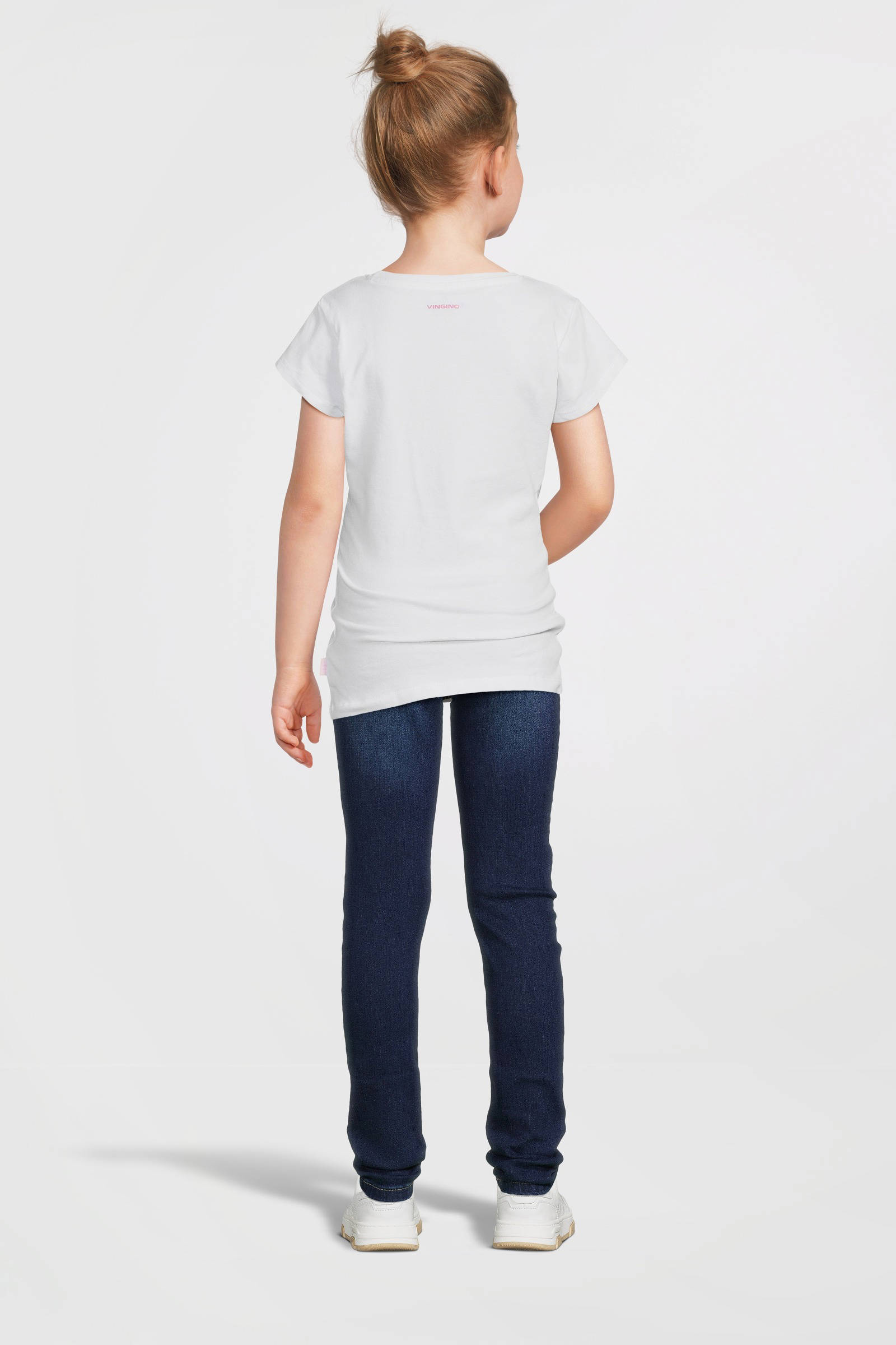 NAME IT high waist skinny jeans NKFPOLLY dark blue denim