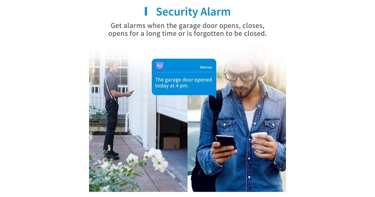 MEROSSMSG100 Smart Wi-Fi Garage Door Opener relais
