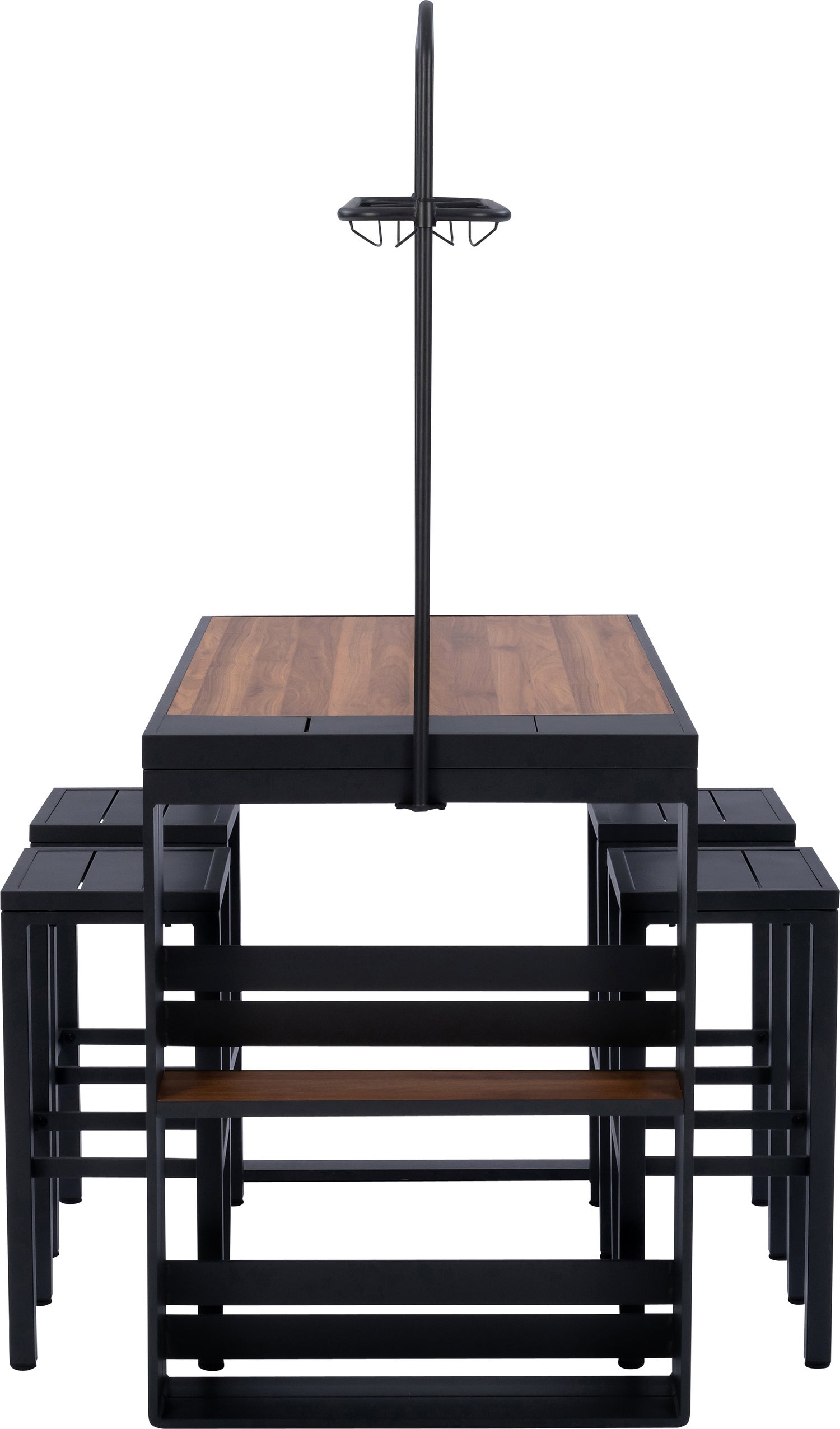 Intratuin 4-zits barset Mayson bruin / grijs