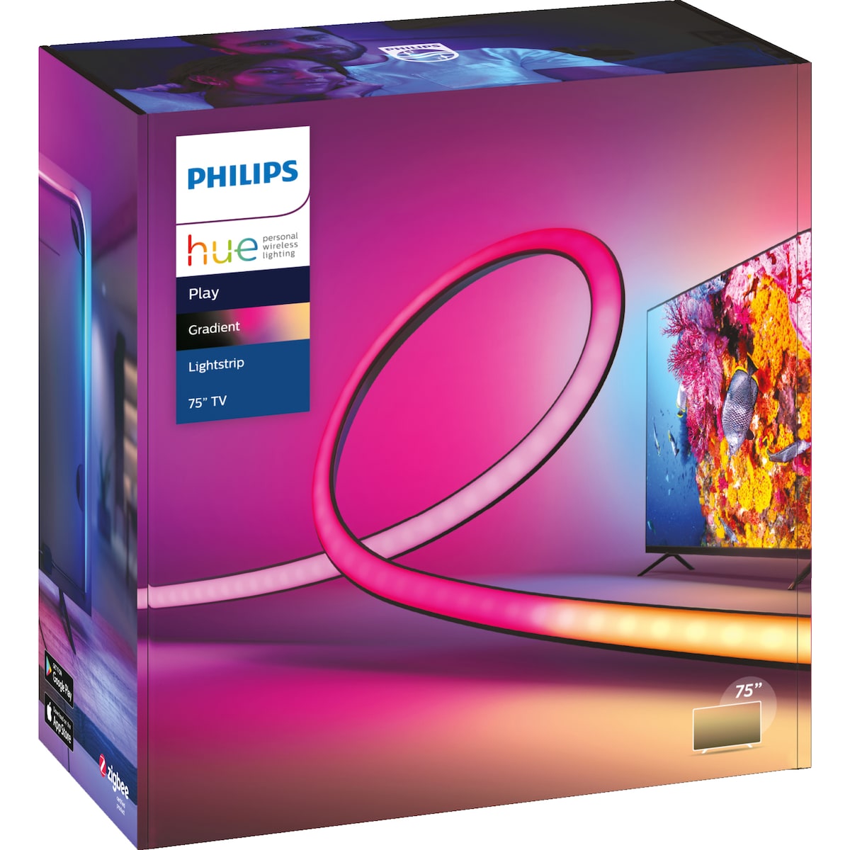 Philips Hue Play Gradient lysstripe TV 75