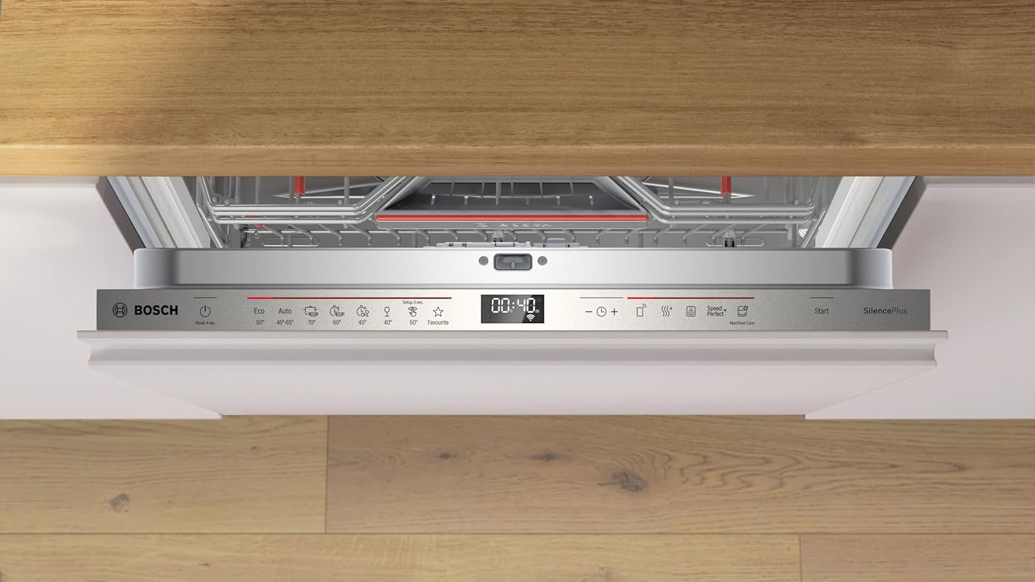 Bosch SMD6ECX12E, Serie 6, Smarter Geschirrspüler Vollintegriert 60 cm, Besteckschublade, Spülmaschine Made in Germany, besonders Leise, Extra Trocknung, starke Reinigung, Rackmatic, Programmassistent
