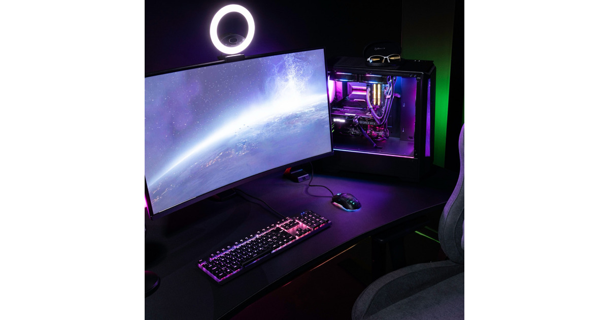 ArozziArena Gaming Desk - Dark Grey  (Zwart/donkergrijs)