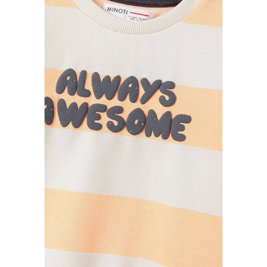 MINOTI Sweatshirt Epic OrangeWeiß