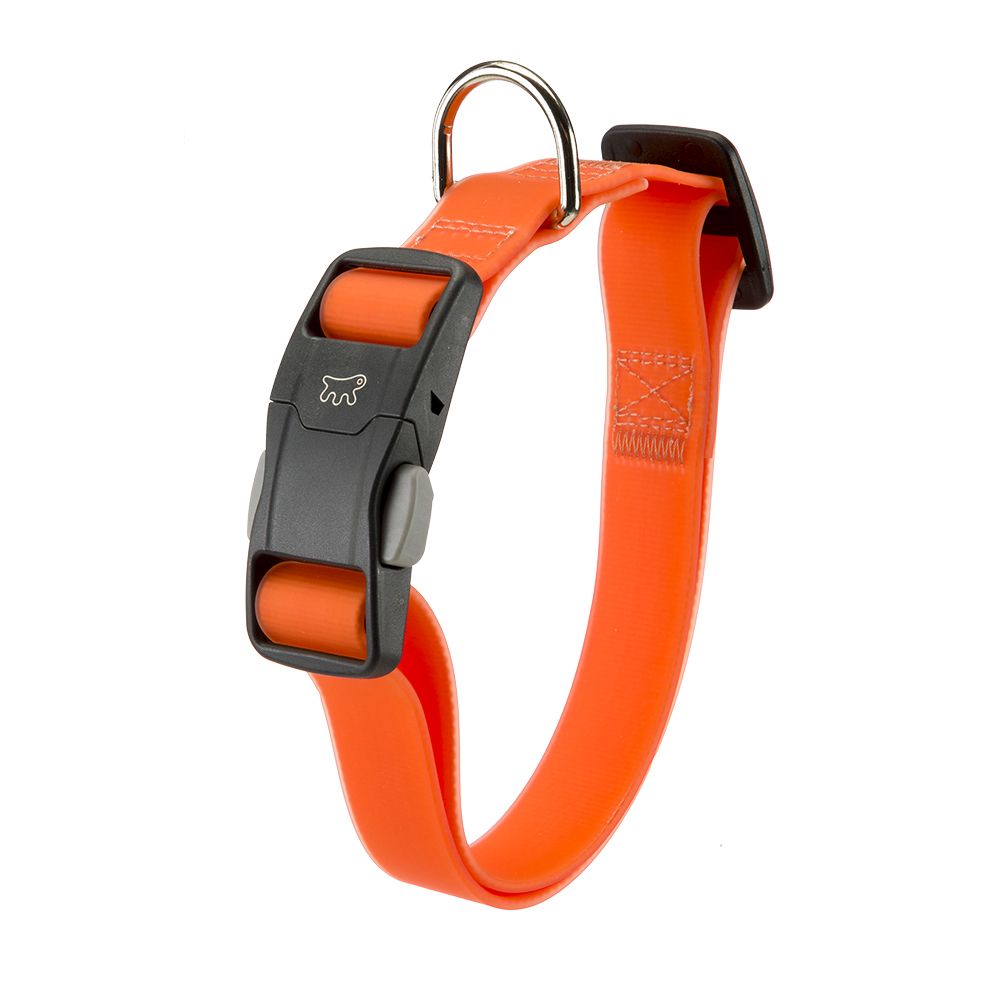 Collier pour chiens evolution c25/70 avec boucle magnétique, hypoallergénique, lavable, orange