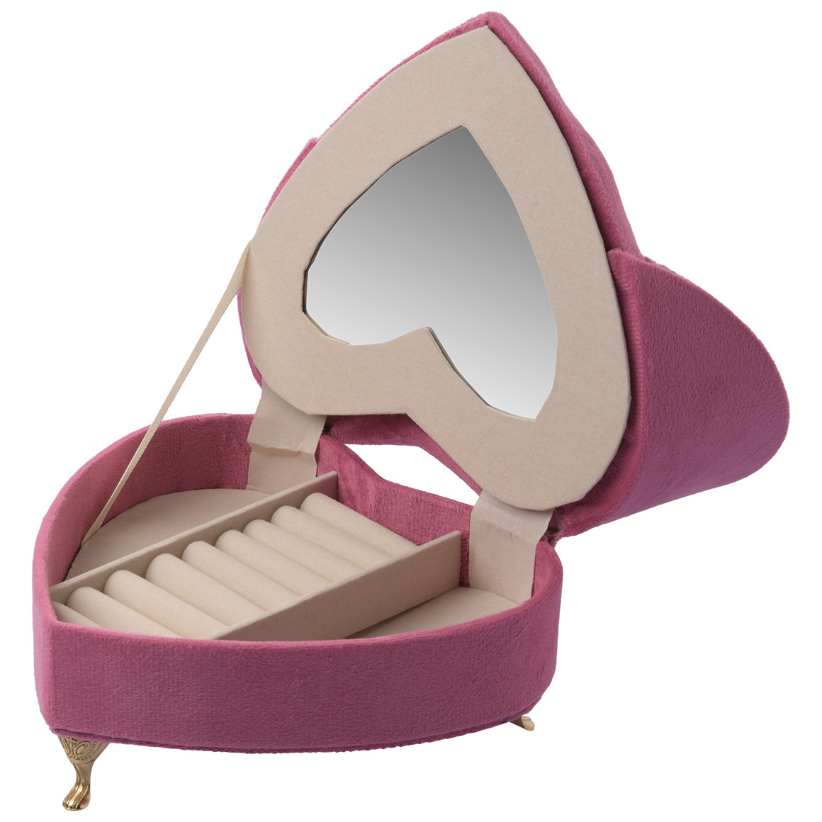 My Home Schmuckkasten Herzsessel pink