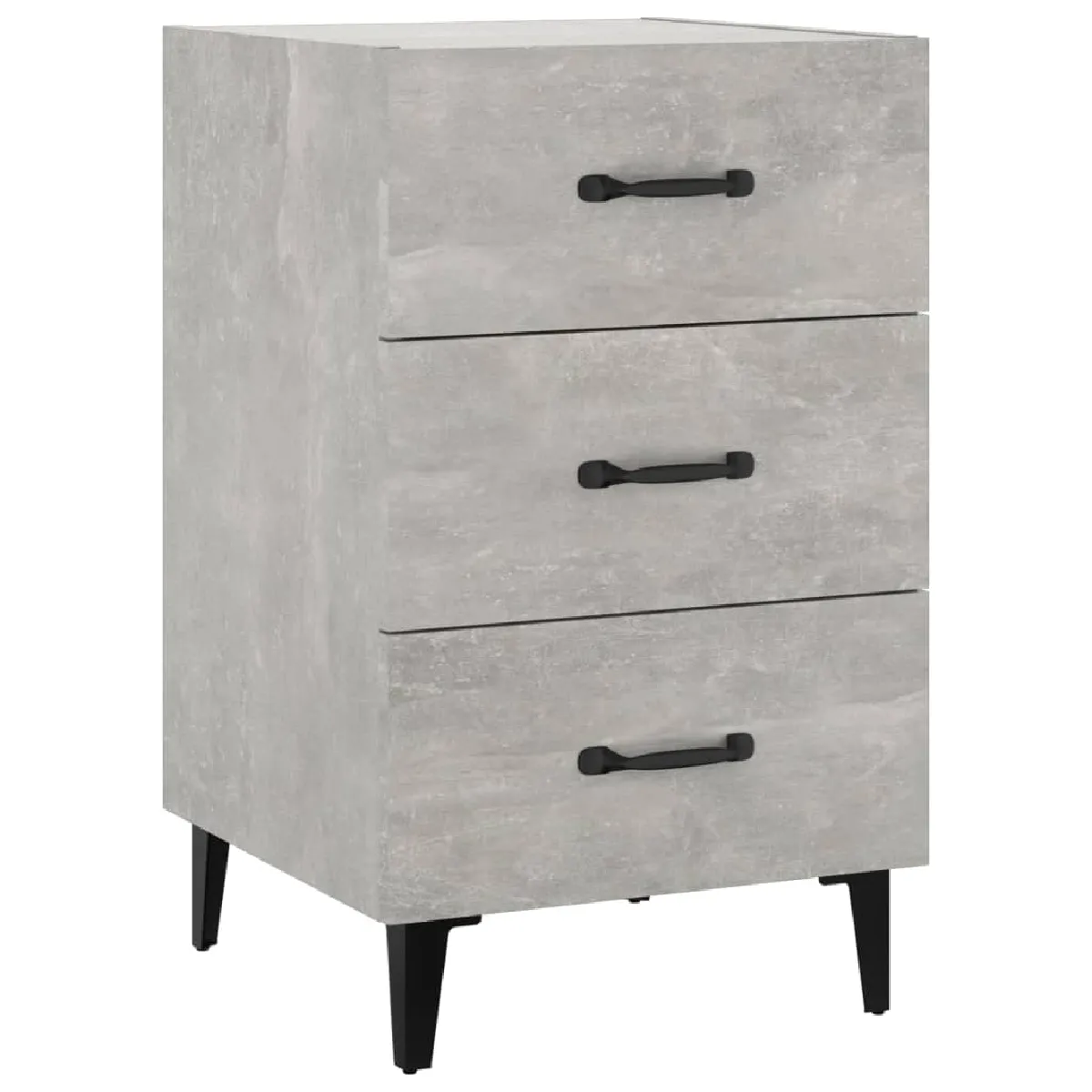 Vidaxl VIDA+ Table de chevet Gris béton 40x40x66 cm