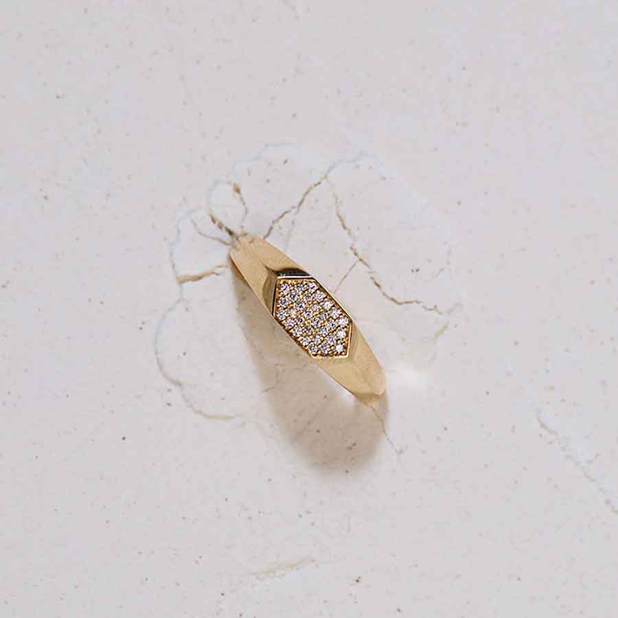 Bague Sunray Signet Maren Jewellery
