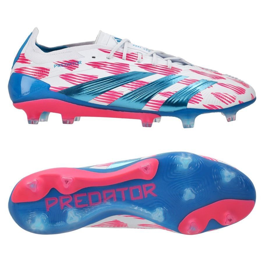 adidas Predator Elite FG Reemergence - Blanc/Bleu/Rose