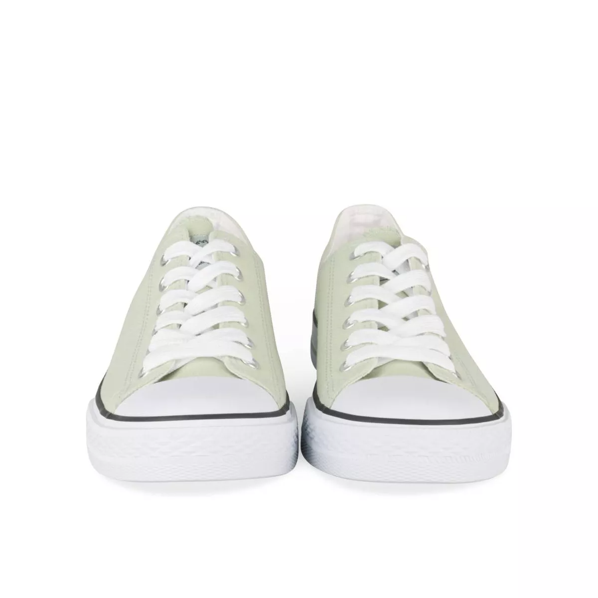 Baskets Toile VERT Femme Lacets - MERRY SCOTT