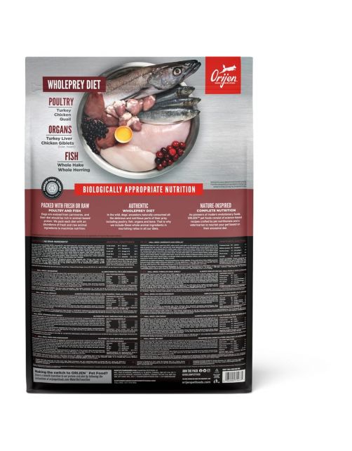 Orijen Whole Prey Adult Small Breed Kip&Kalkoen&Vis - Hondenvoer