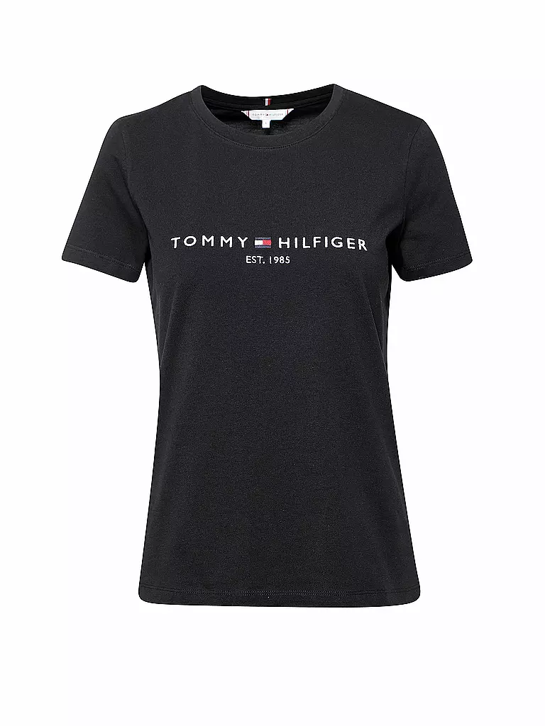TOMMY HILFIGER T-Shirt Regular Fit  schwarz