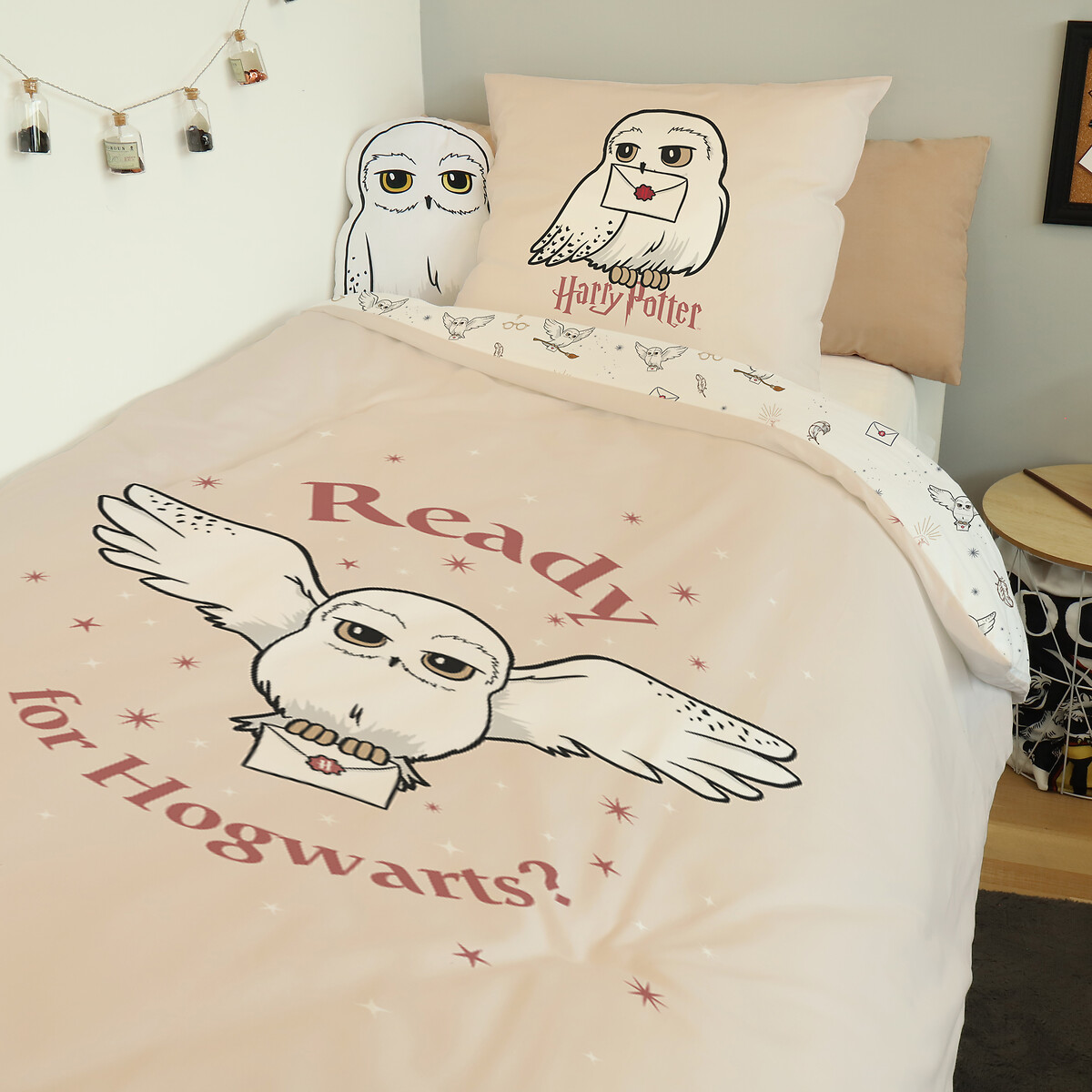 HARRY POTTER<br>Conjunto de cama de algodão, Edwiges