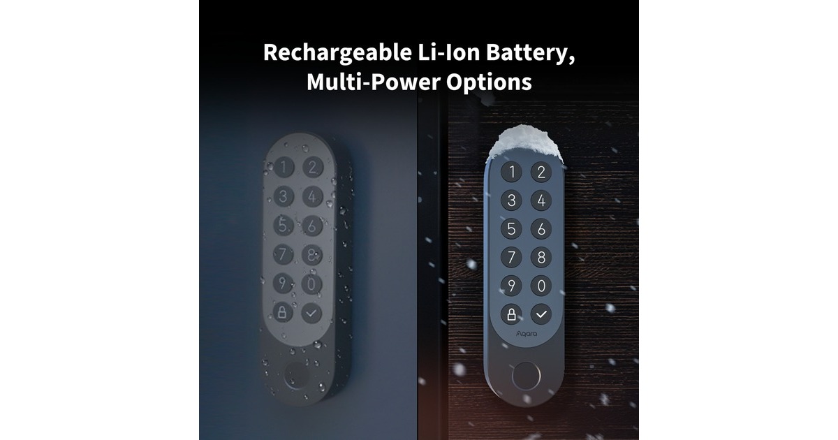 AqaraSmart Lock U200 Kit elektronisch deurslot  (Zwart, Thread, Bluetooth 5.1, NFC)