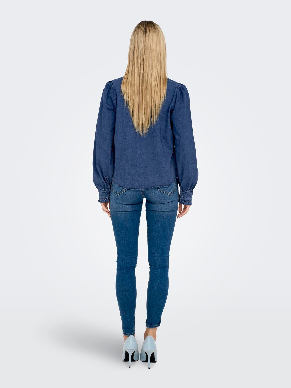 ONLTERESA Jeanshemd Medium Blue Denim
