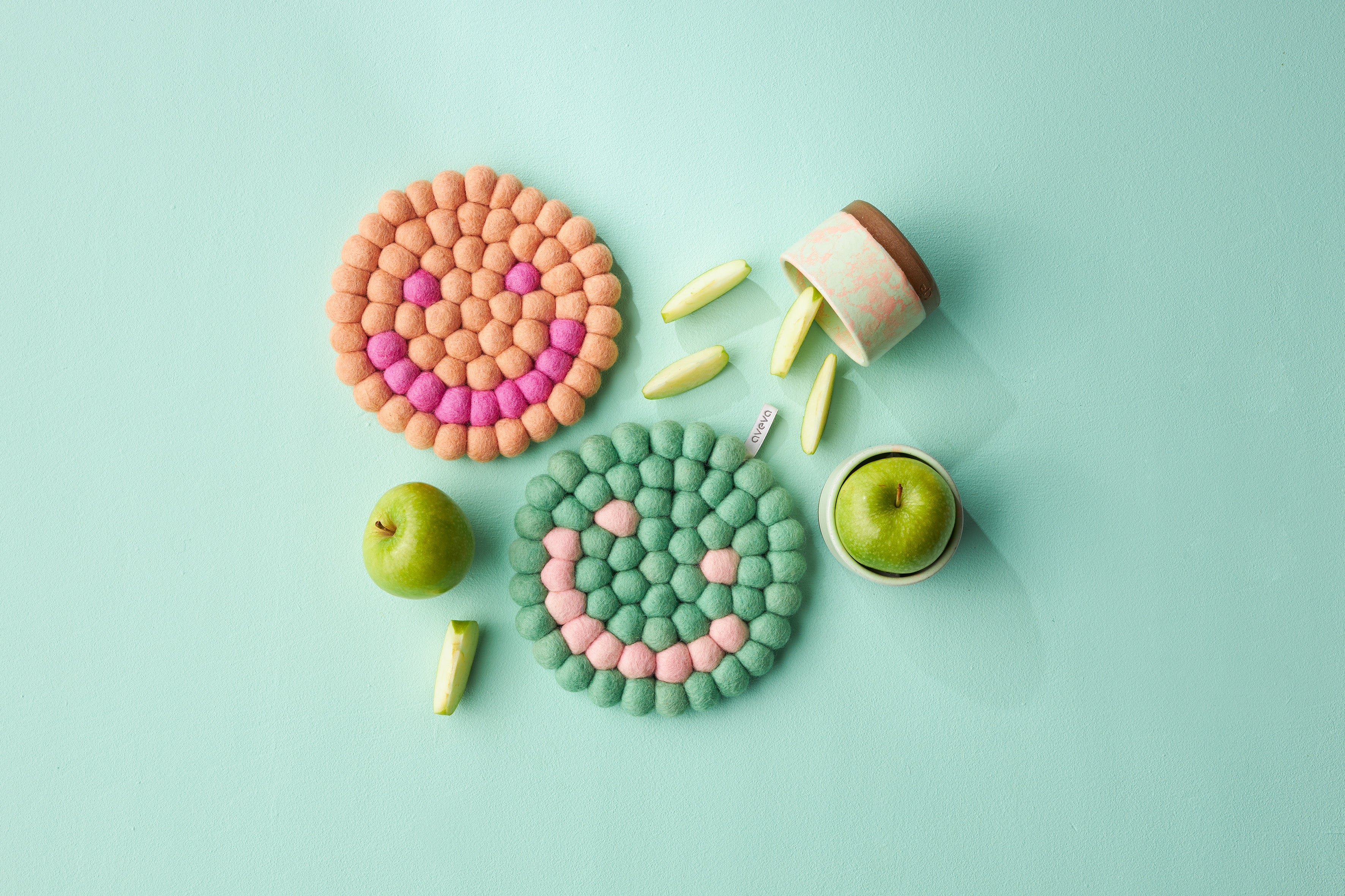 Aveva Design  Trivet Smiley bordskåner - Peach
