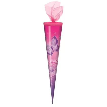 Schultüte Zuckertüte Schmetterlinge, 70cm rund