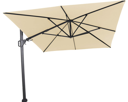 Sunset N+ zweefparasol, 350 x 260 cm, natuurlijk polyester