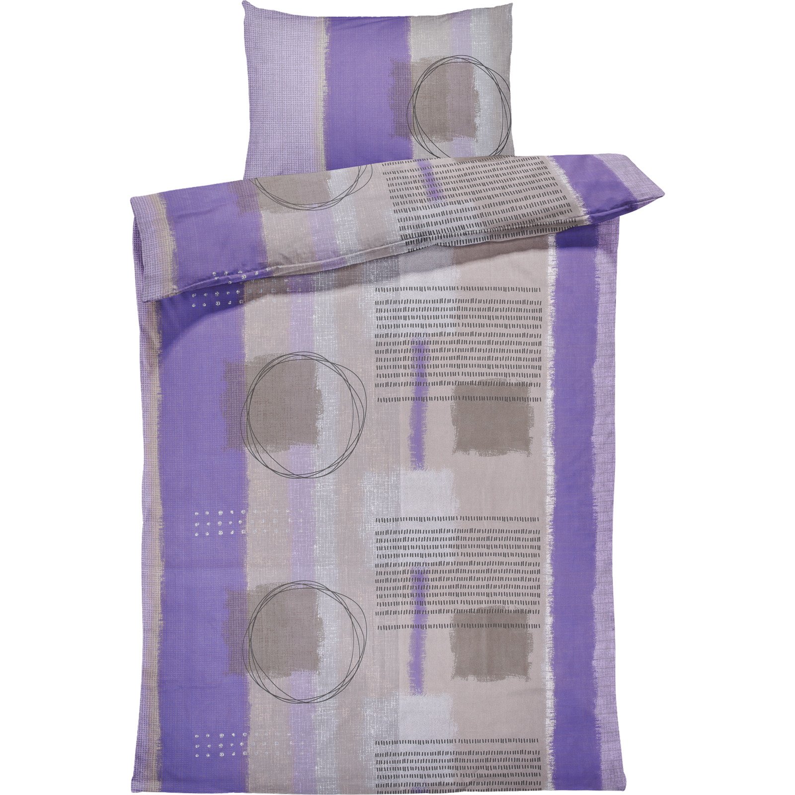 Bettwäsche Satin Muster violett