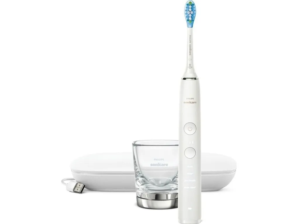 Philips Sonicare DiamondClean 9000 HX9911 - Tandbørste - trådløs - hvid