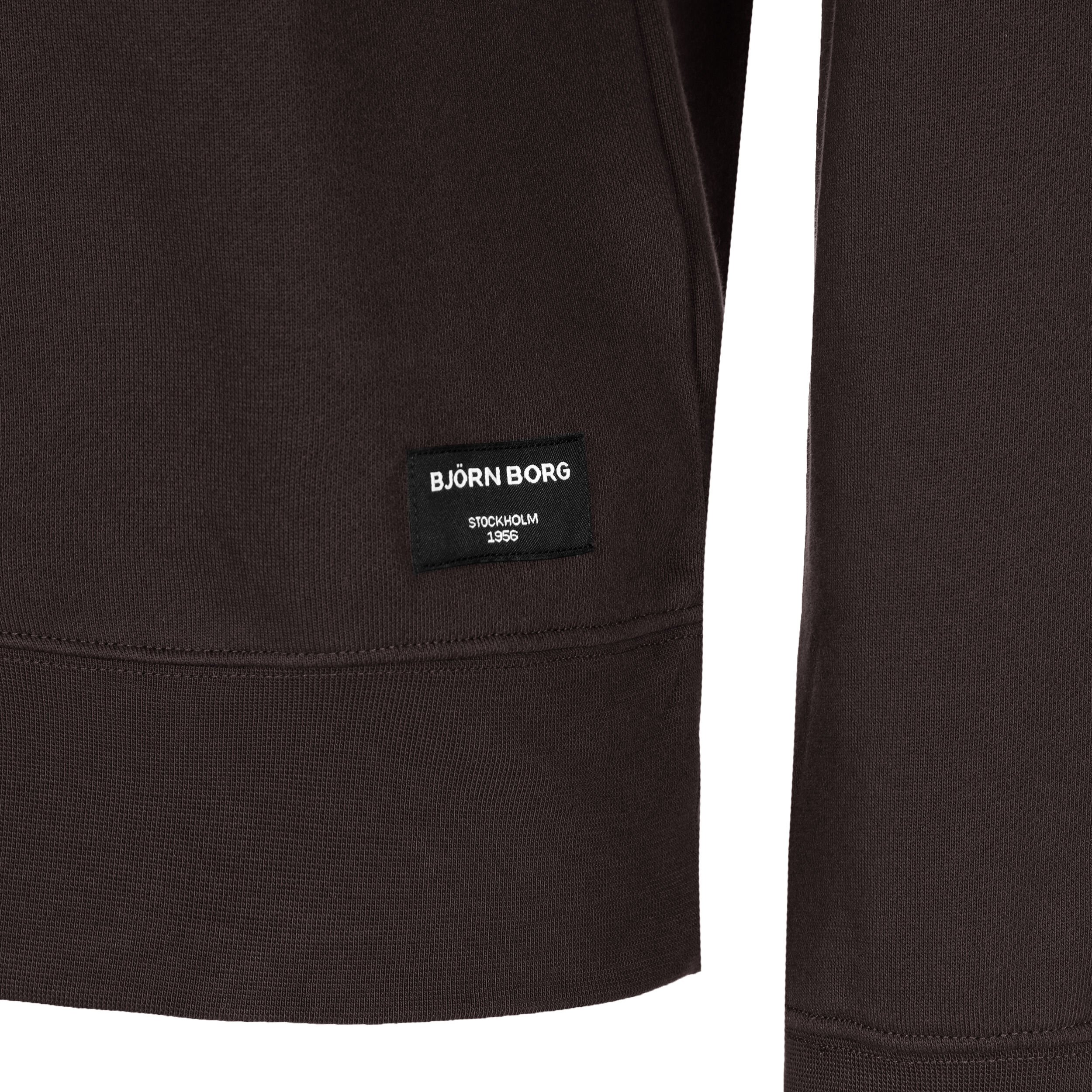 Björn Borg Centre Half Zip Sweat-shirt Hommes - Marron