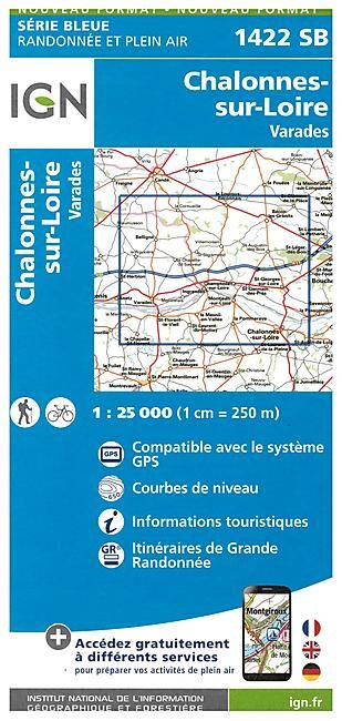 IGN - 1422 SB CHALONNES SUR LOIRE 1 25 000