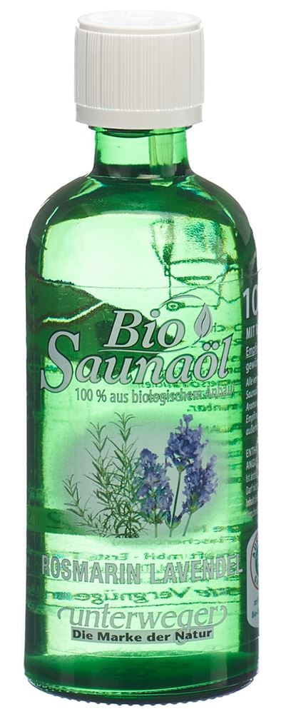 UNTERWEGER Bio Saunaöl Öl Rosmarin Lavendel 100 ml