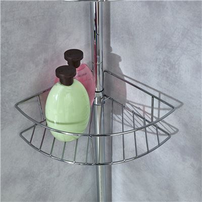 Étagère de douche télescopique inox