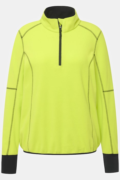 HYPRAR Fleece-Sweatshirt, Stehkragen, Langarm