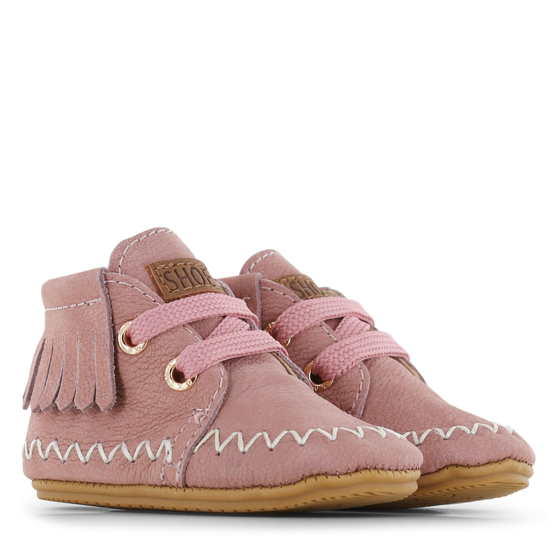 Shoesme roze BABY-PROOF® schoentje met franjes Nubuck | Sale